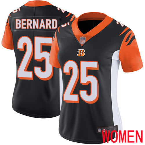 Cincinnati Bengals Limited Black Women Giovani Bernard Home Jersey NFL Footballl #25 Vapor Untouchable